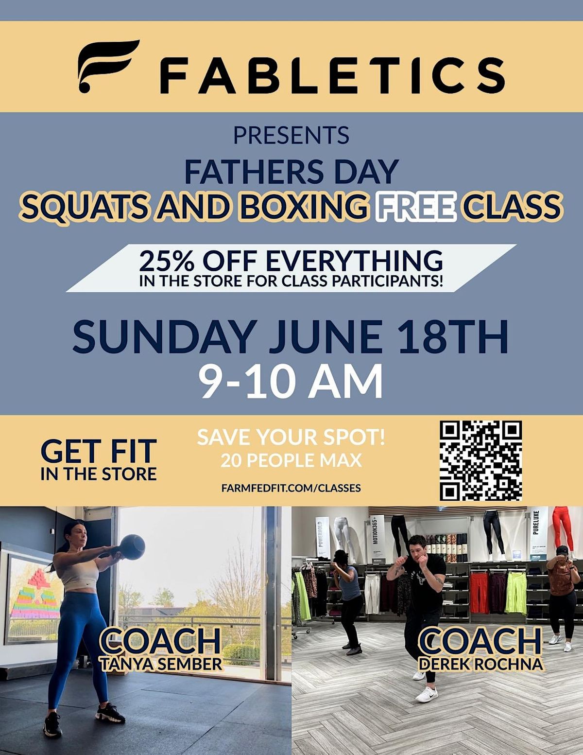 Fabletics x FarmFedFit (Squats and Boxing)