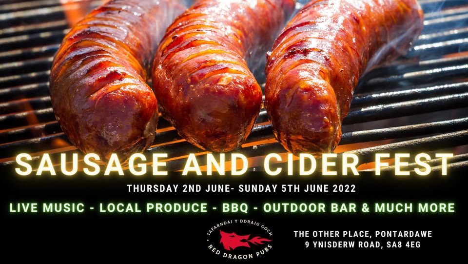 JUBILEE SAUSAGE AND CIDER FEST | The Other Place - Red Dragon Pubs ...