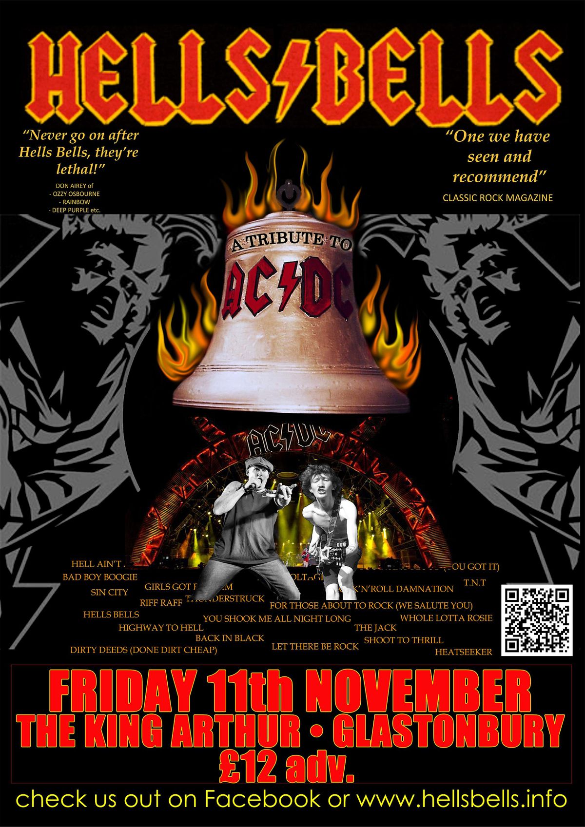 Hells Bells (UKs best AC/DC Tribute Act) @ The King Arthur at The King ...