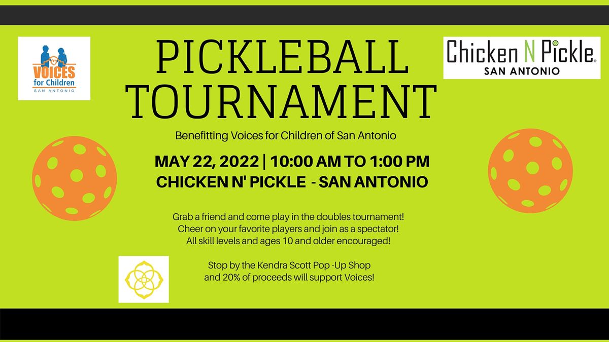 Pickleball Tournament Chicken N Pickle San Antonio May 22, 2022