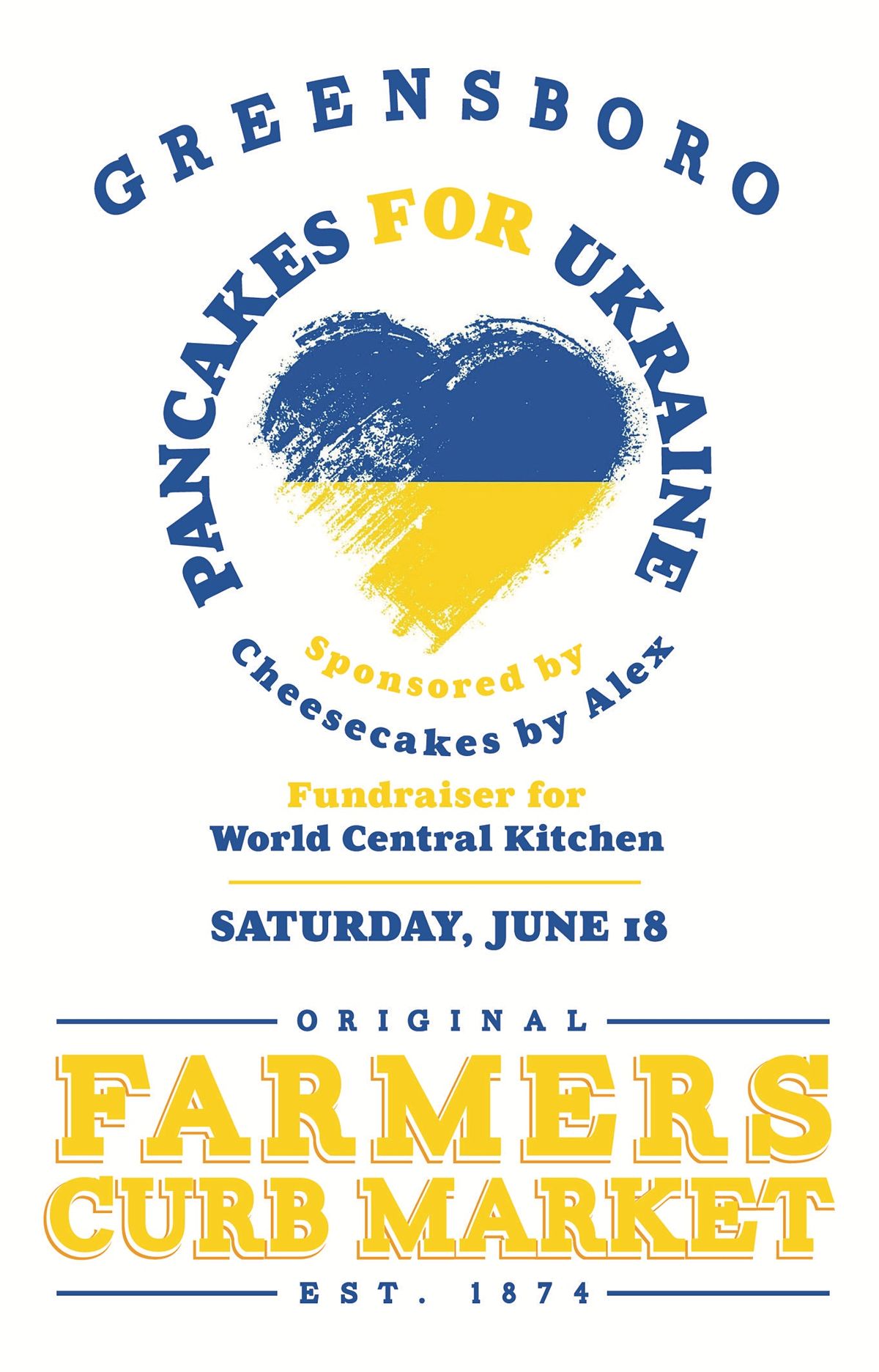 Pancakes for Ukraine Greensboro Farmers Curb Market June 18, 2022