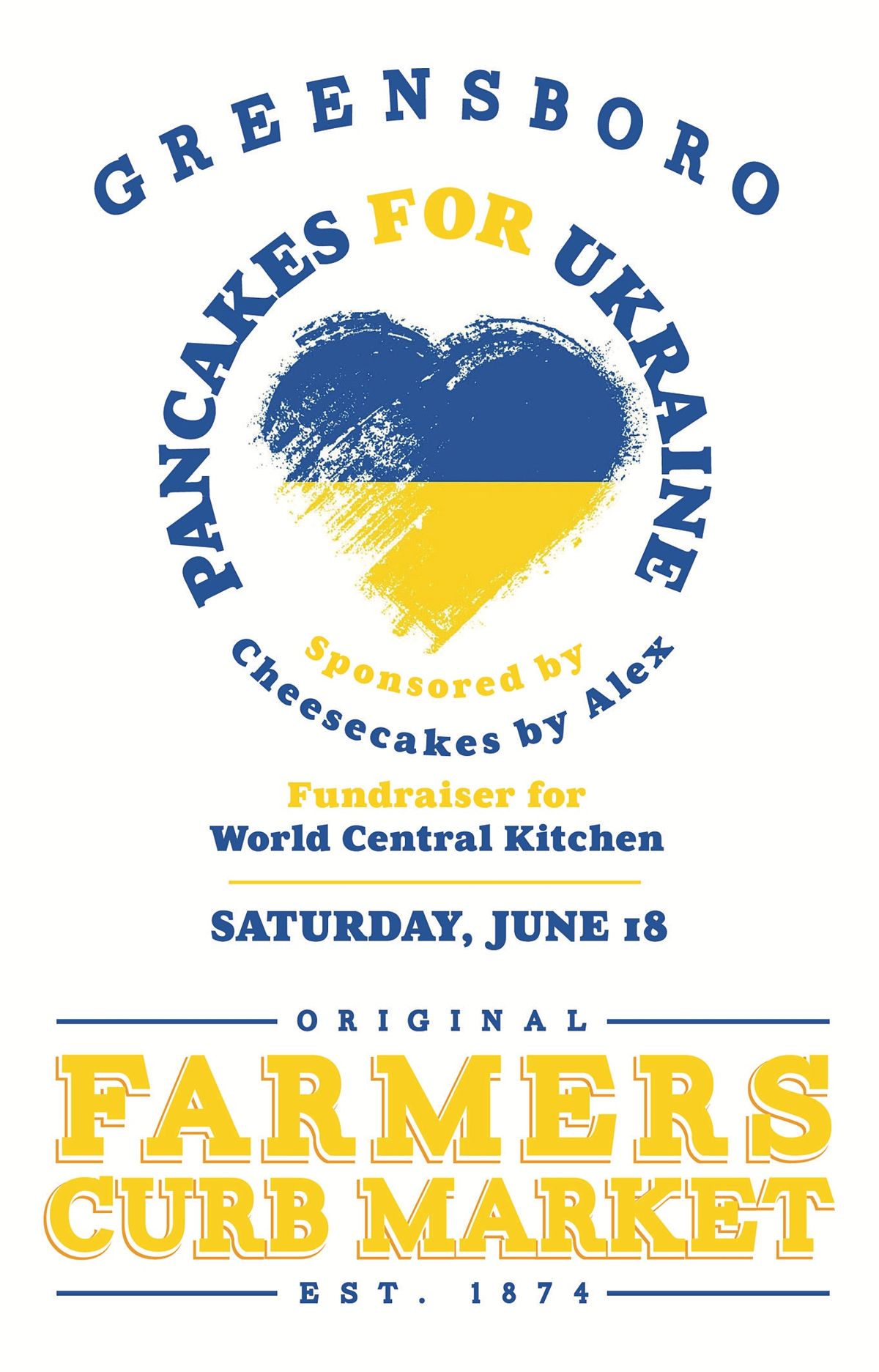 Pancakes for Ukraine Greensboro Farmers Curb Market June 18, 2025