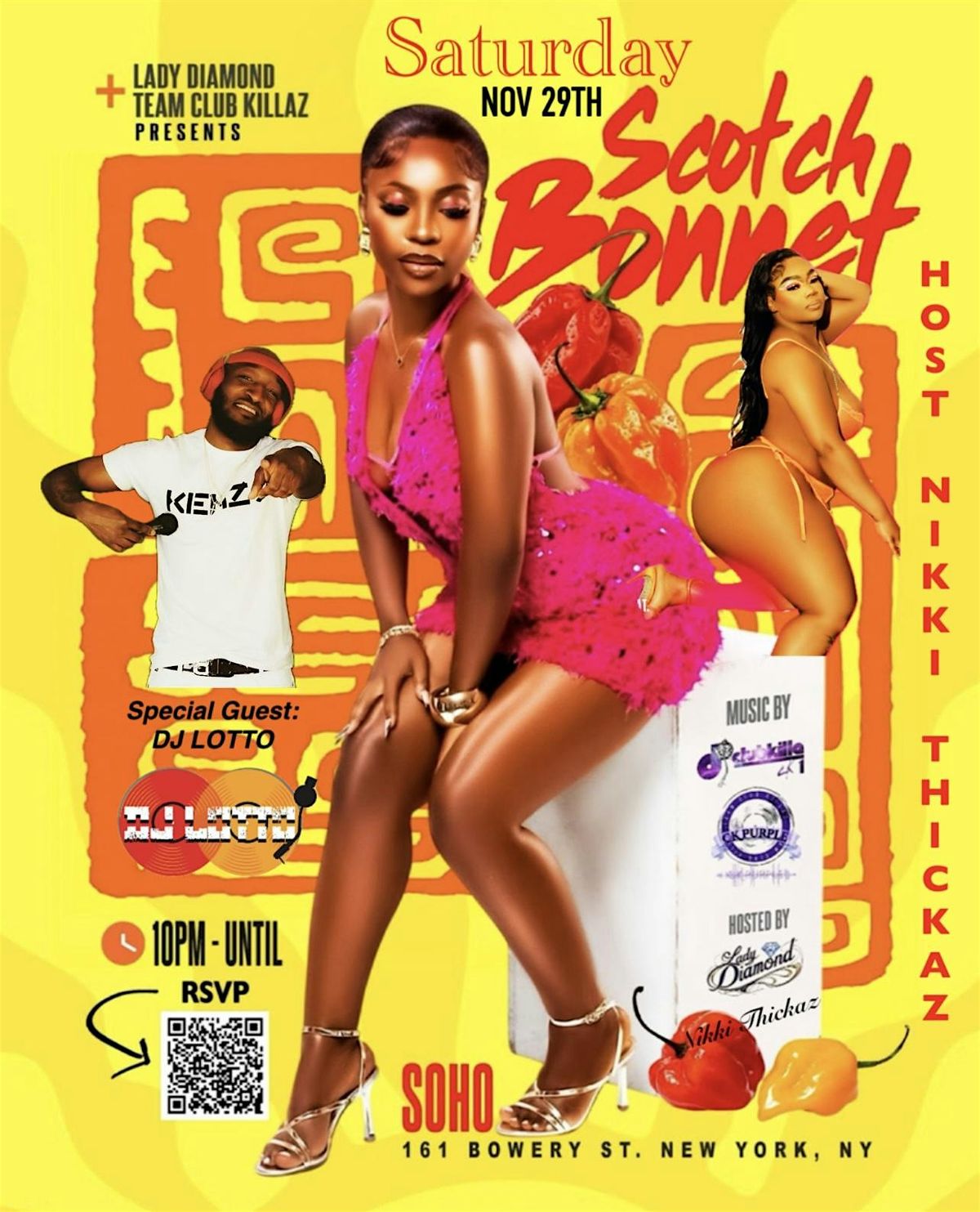 SCOTCH BONNET BASHMENT SATURDAY 11\/29 w. Nikki Thikaz & DJ Lotto-161 Bowery