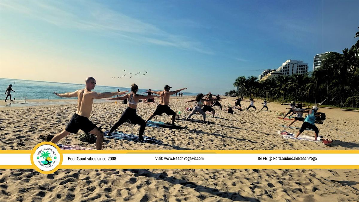 Beach Yoga: Feel-Good Vibes since 2008 on Ft Lauderdale Beach
