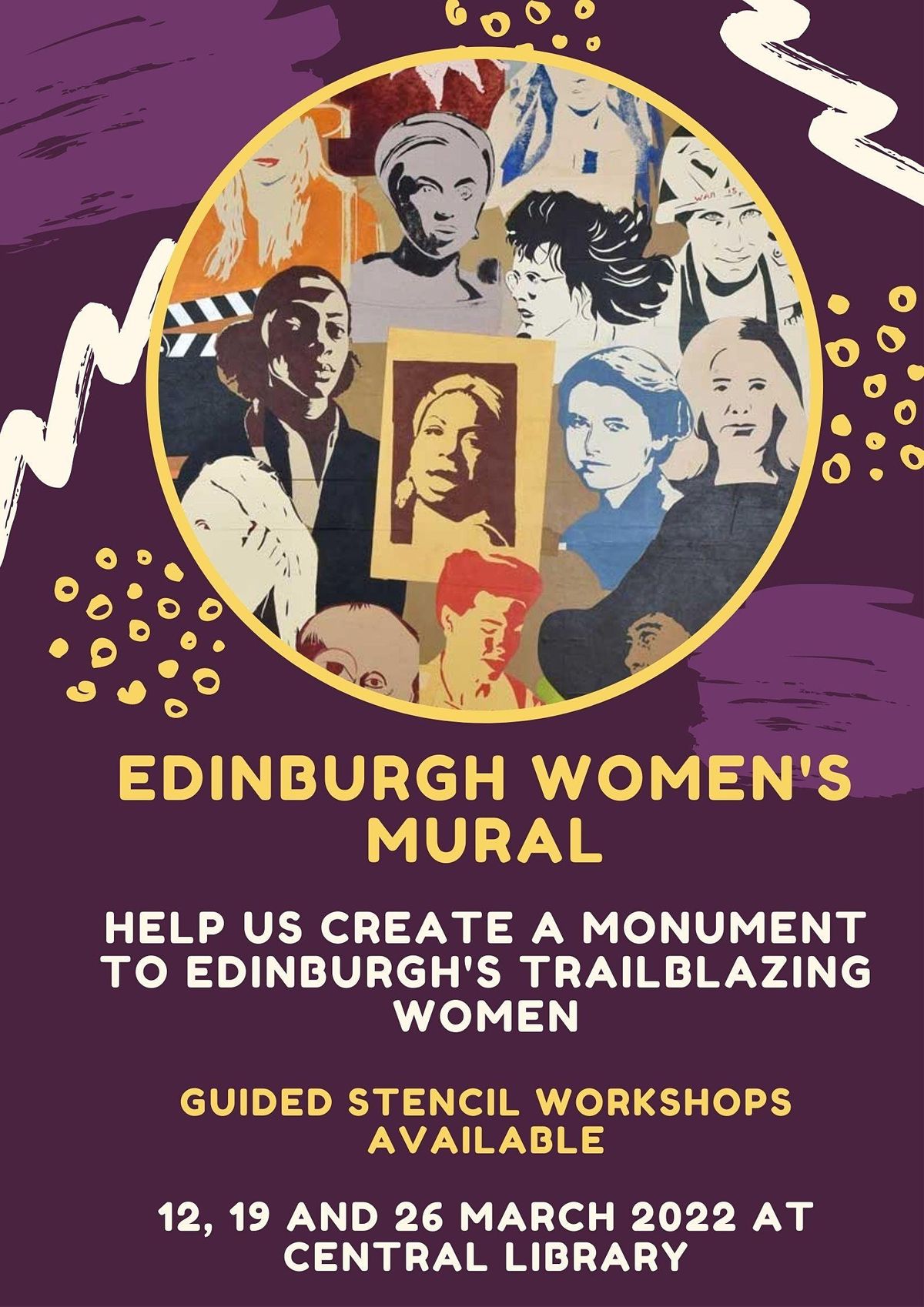 Creating Edinburgh Women's Mural at Central Library