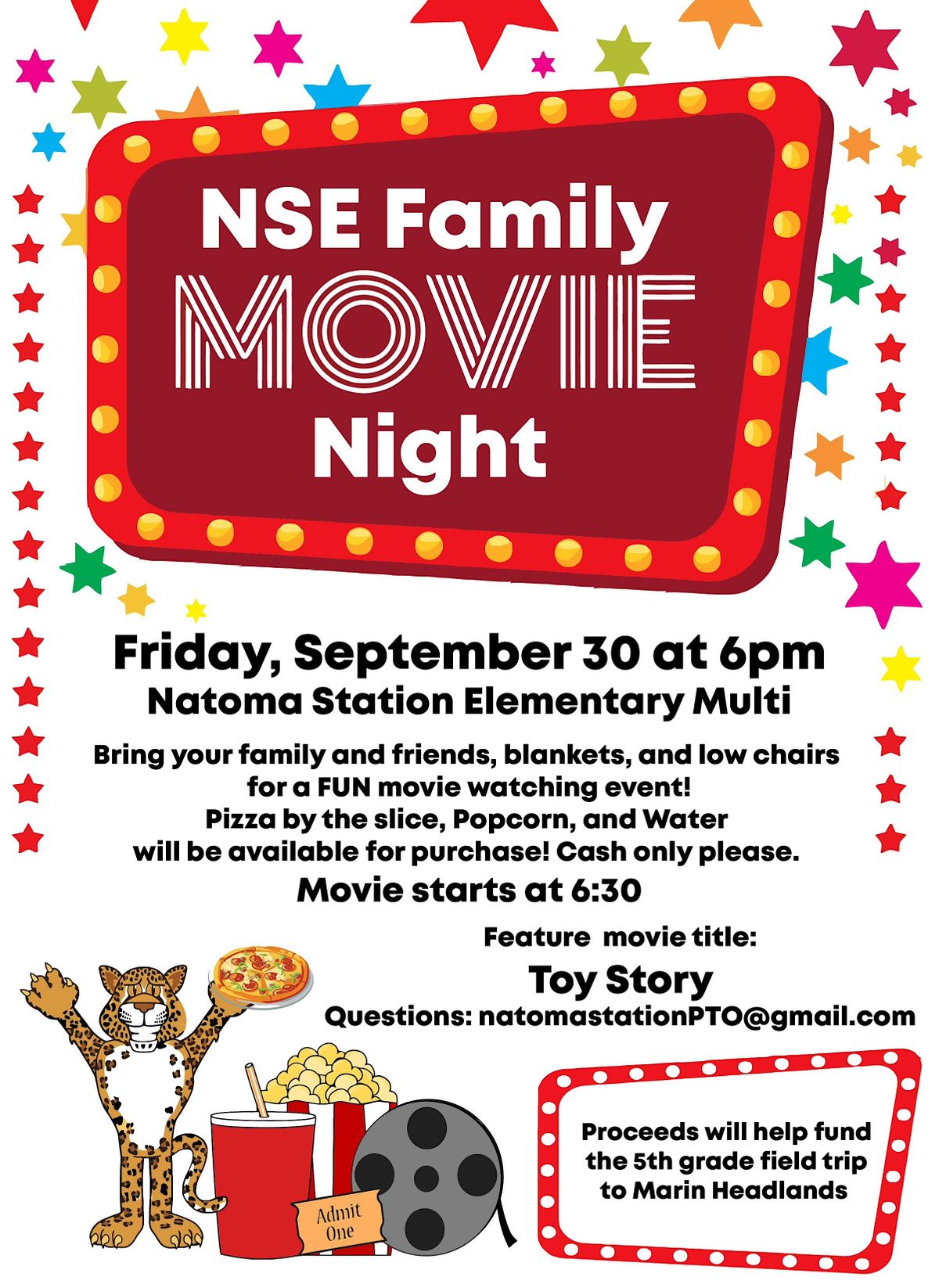 NSE family movie night | Natoma Station Elementary Multipurpose Room ...