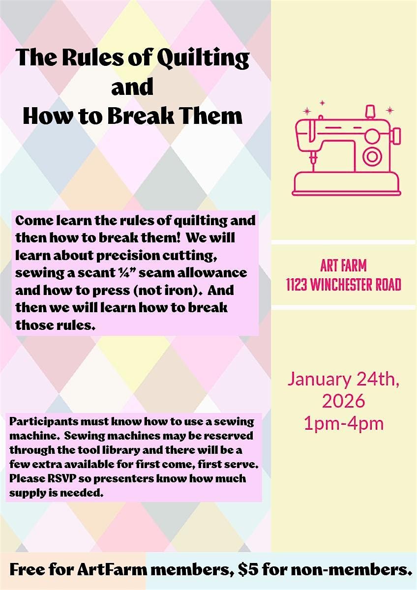 Skillshare: Rules of Quilting & How to Break Them!
