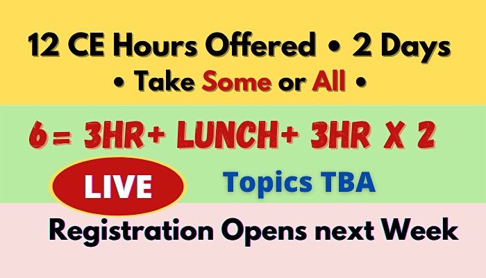 In-Person LIVE Indiana Real Estate ConEd 12 CE \u2022 2 Days \u2022 June 14 & 15