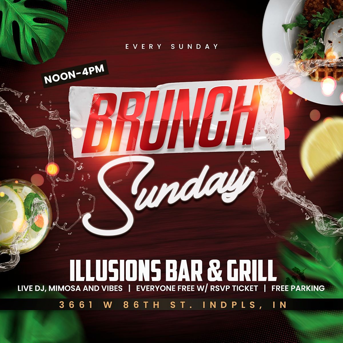 Brunch on Sundays | Illusions Bar & Grill, Indianapolis, IN | February ...