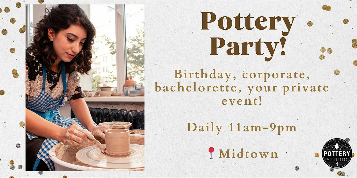 Private Party with Pottery Class - Midtown (Bryant Park)