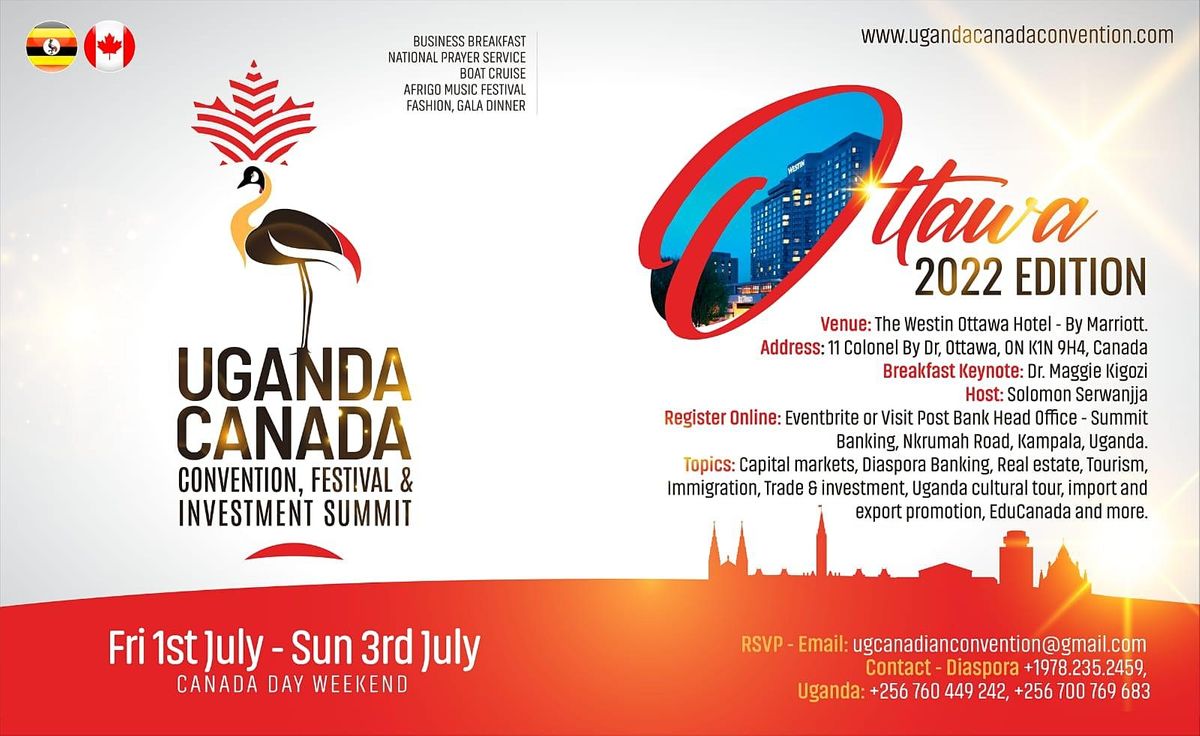 Uganda Canada Business Expo & Convention Ottawa, 2022 Edition The