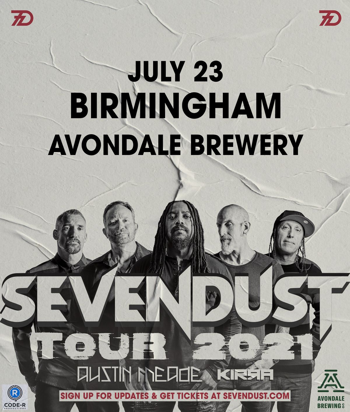 Sevendust Avondale Brewing Company Birmingham Al July 23 21