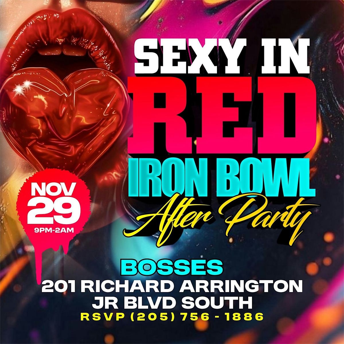 Iron Bowl After Party Sexy In Red