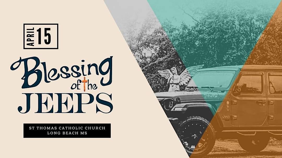 Blessing of the Jeeps, MS 2025 St Thomas Catholic Church, Long Beach