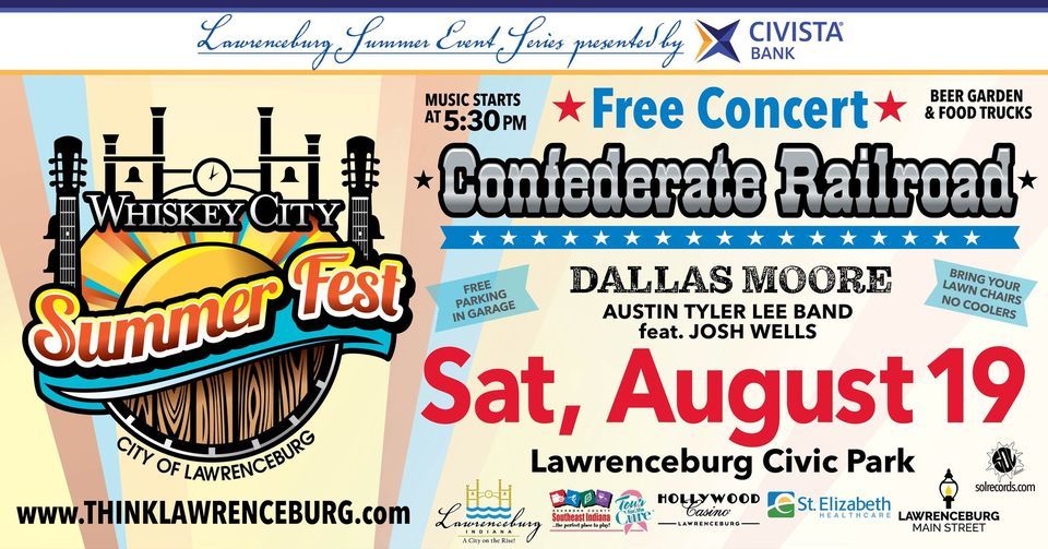 Whiskey City Summer Fest 2023 - feat. Confederate Railroad, Dallas Moore and Austin Tyler Lee