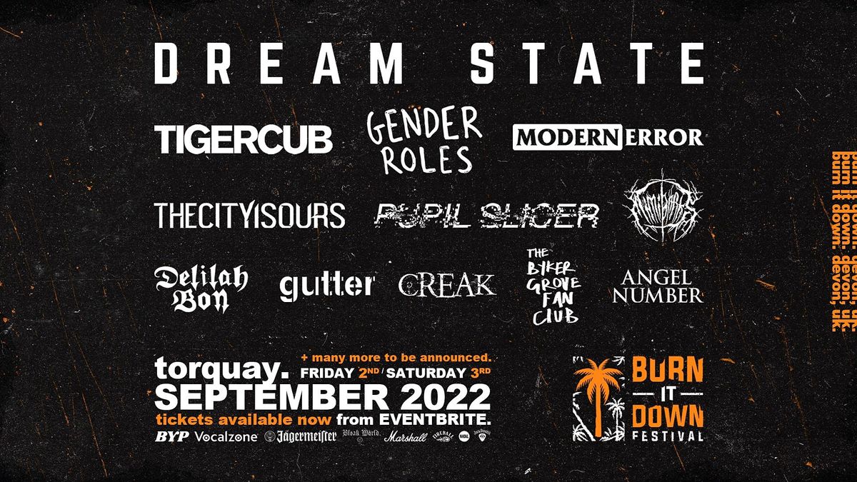 Burn It Down Festival 2022 The Foundry, Torquay, EN September 2 to