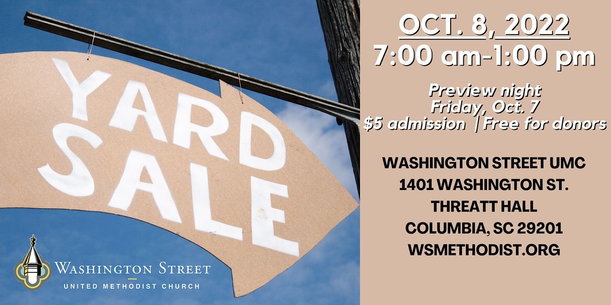 Church Wide Yard Sale At Washington Street United Methodist Church church-wide-yard-sale-at-washington-street-united-methodist-church