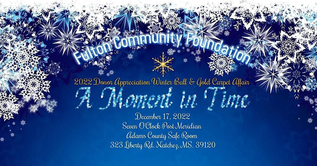 A Moment in Time Winter Ball Adams County Community Safe Room