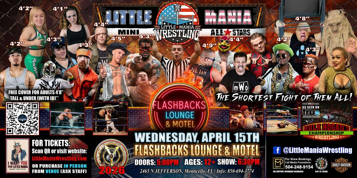 Monticello, FL - Little Mania Mini Wrestling @ Flashbacks Lounge ...
