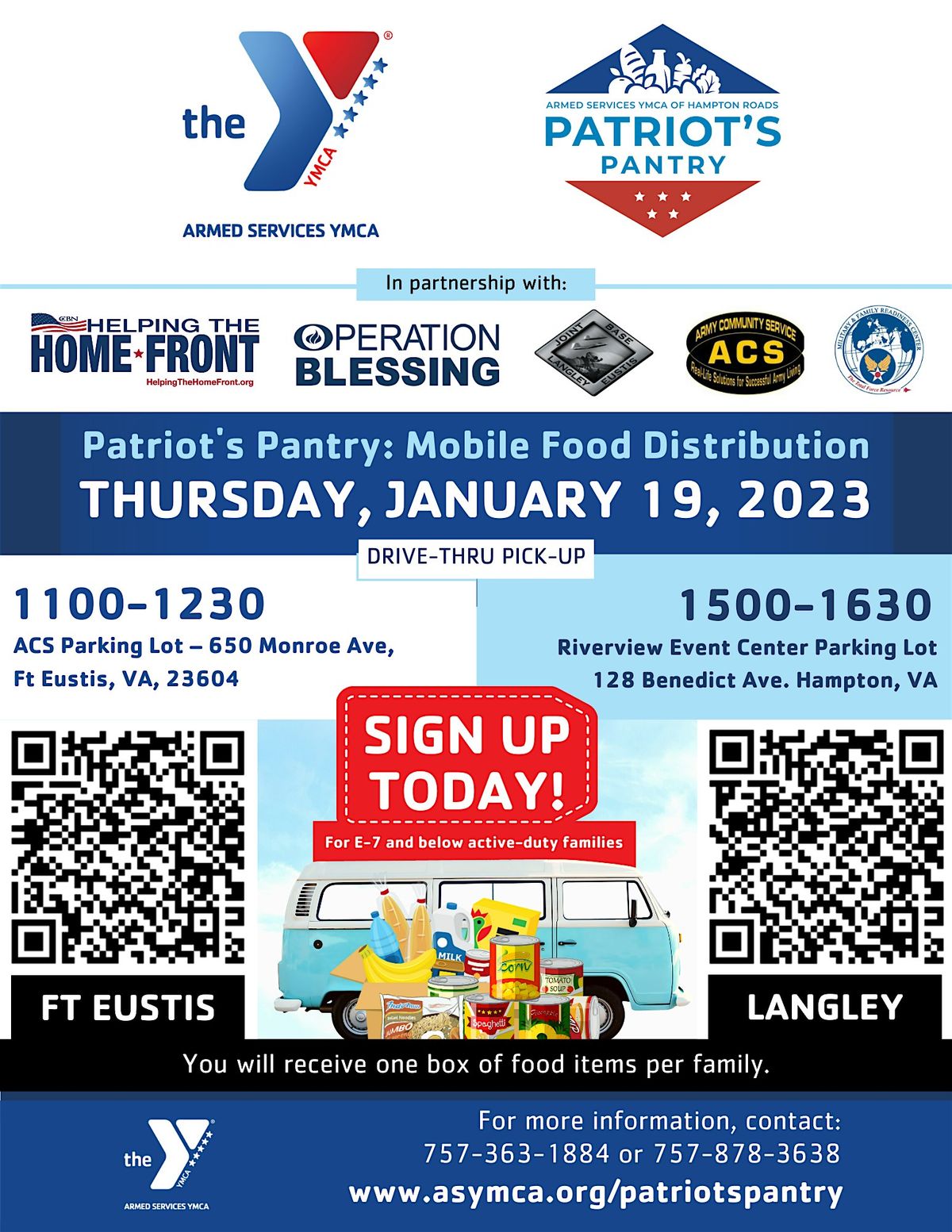 Langley AFB Patriot Pantry Mobile Food Distribution