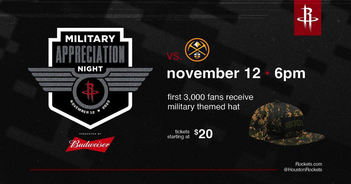 Houston Rockets at Denver Nuggets at Ball Arena