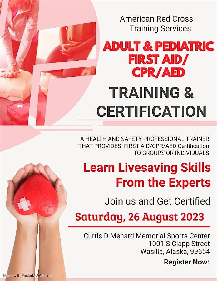 American Red Cross Adult + Pediatric First Aid/CPR/AED Certificate ...