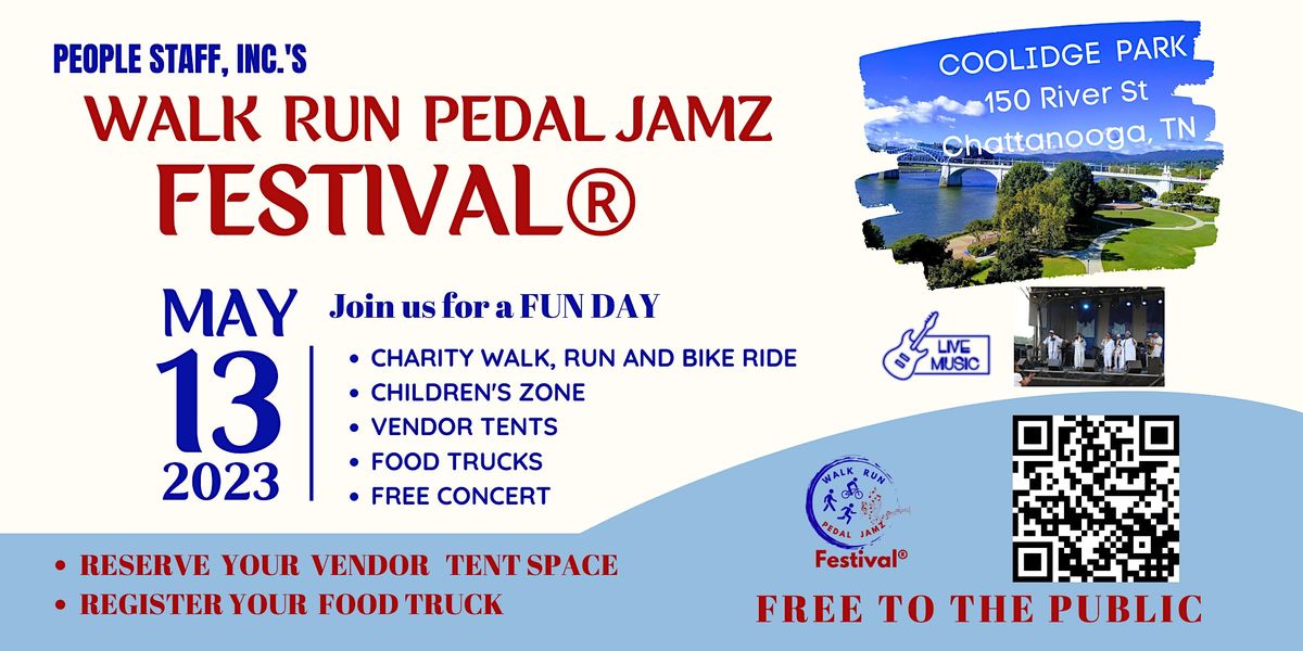 2023 Walk Run Pedal Jamz Festival Coolidge Park Chattanooga, TN