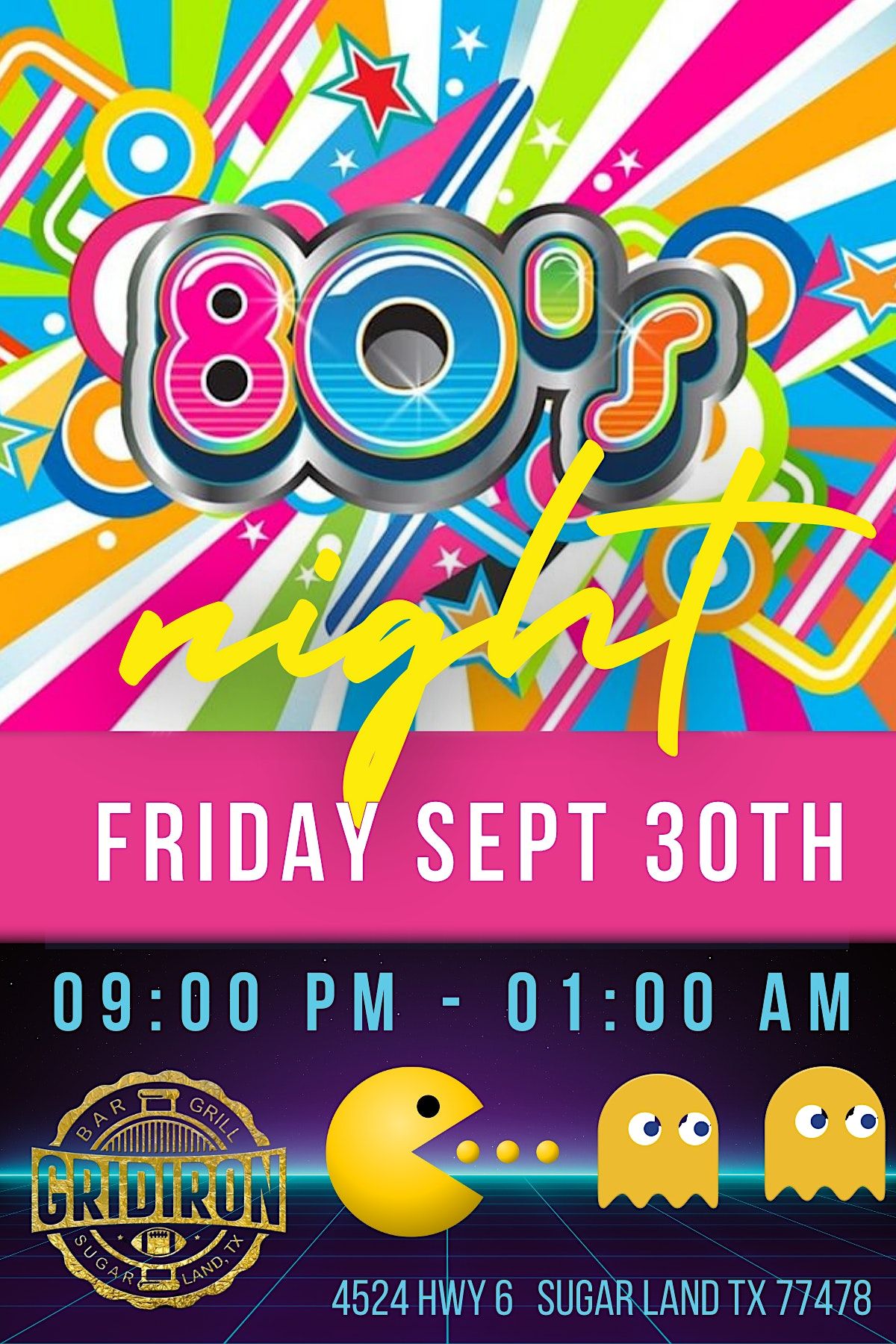 80s Night At Gridiron Bar Grill Sugar Land On 30th September 2022 80s-night-at-gridiron-bar-grill-sugar-land-on-30th-september-2022