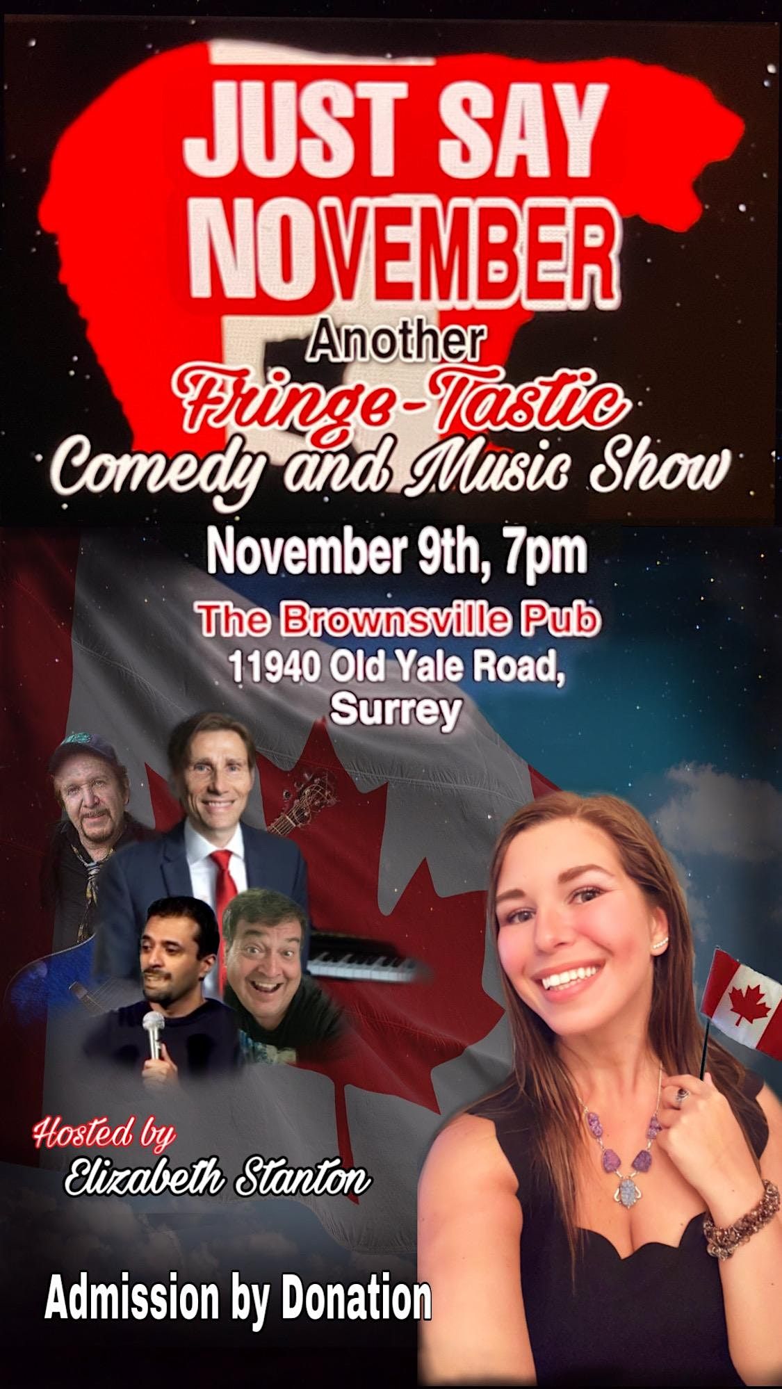 Just Say November: Another Fringe-Tastic Comedy and Music Show