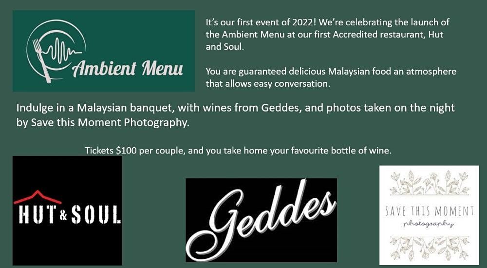Ambient Menu collaboration: Hut and Soul with Geddes Wines