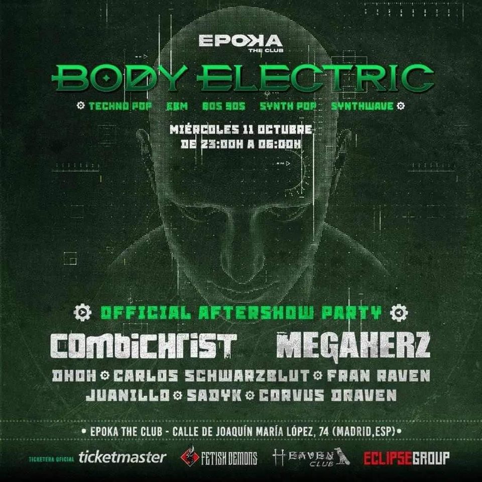OFFICIAL COMBICHRIST AFTERSHOW PARTY EN BODY ELECTRIC CLUB ?\u26a1