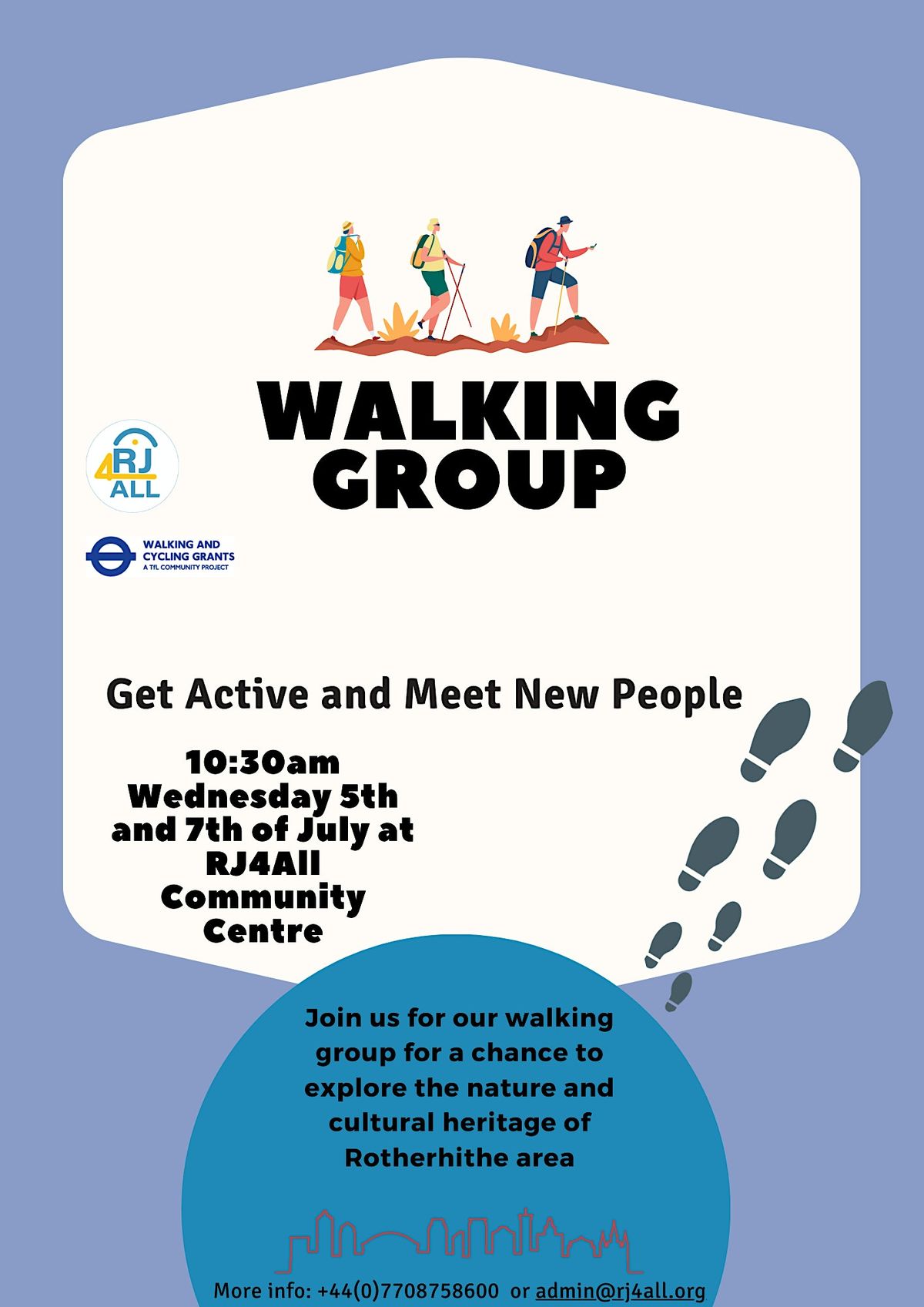 RJ4All Walking Group: 5th and 7th of July | The RJ4ALL Rotherhithe ...