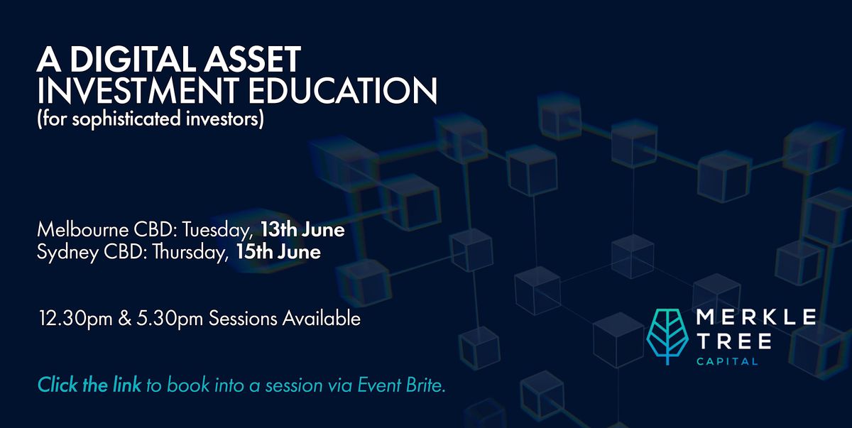 Digital Asset Investment Education (for Sophisticated Investors, Sydney