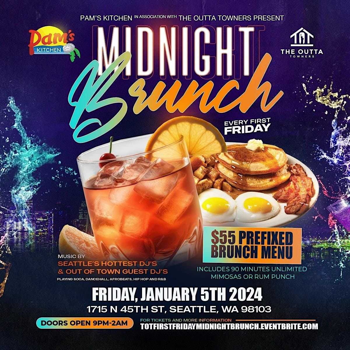 Midnight Brunch First Fridays at Pams Kitchen Pam's Kitchen
