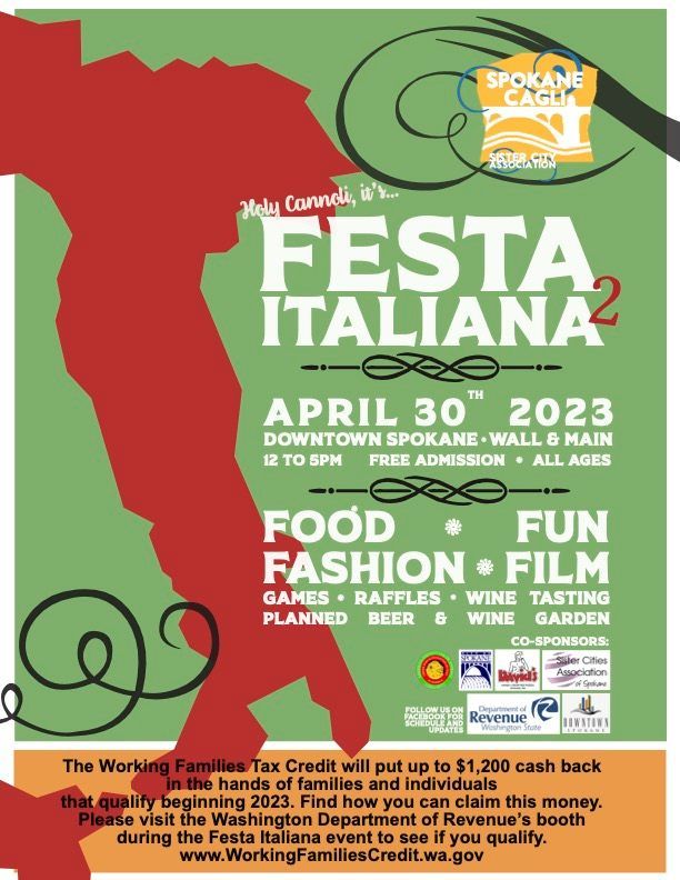 Festa Italiana 2 Spokane Downtown WA April 30, 2023