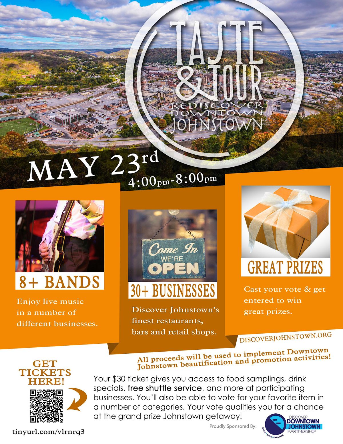 Taste & Tour 2023 Rediscover Downtown Johnstown Historic Downtown