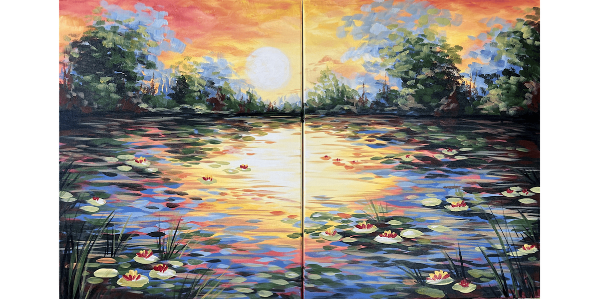Monet\u2019s Water Lilies at Sunset - Paint and Sip in Tyler | Classpop!\u2122