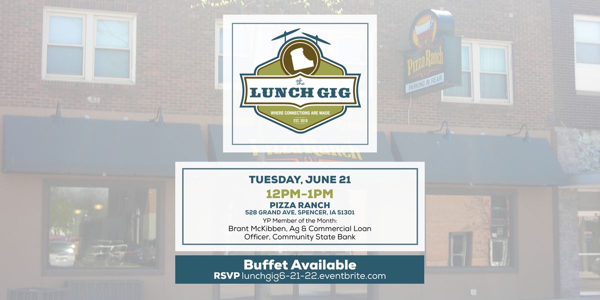Spencer Ia 2022 Christmas Service Lunch Gig - June 2022 | Pizza Ranch, Spencer, Ia | June 21, 2022