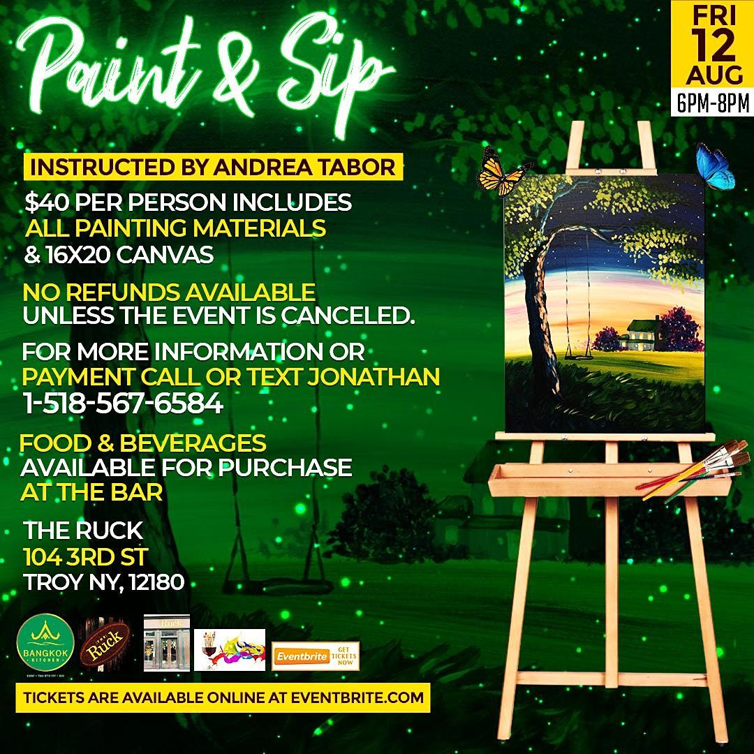 PAINT AND SIP | The Ruck, Troy, NY | August 12, 2022