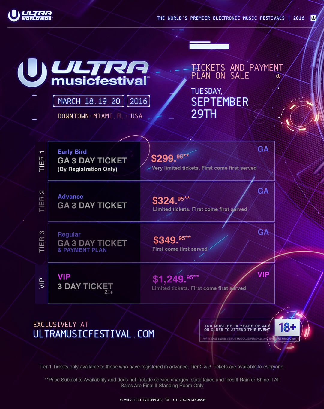 2026 Ultra Music Festival - 3 Day Pass