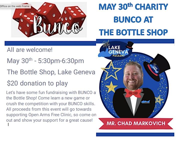Charity Bunco at the Bottle Shop The Bottle Shop, Lake Geneva, WI