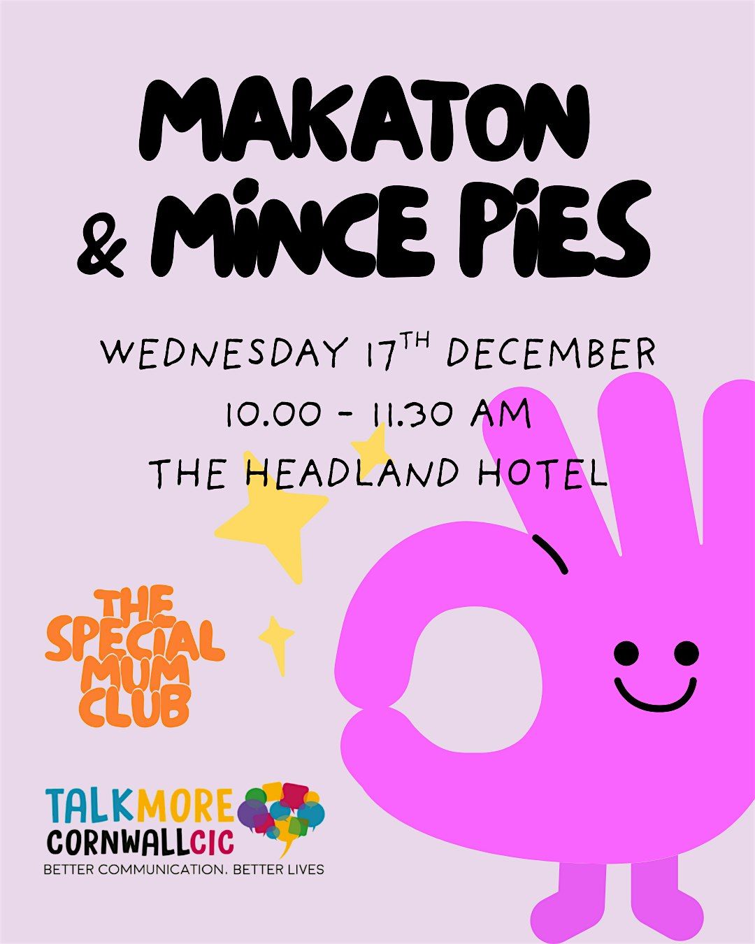 TSMC Makaton & Mince Pies with TalkMORE Cornwall CIC