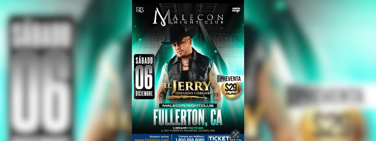 EL JERRY GERARDO CORONEL EN FULLERTON