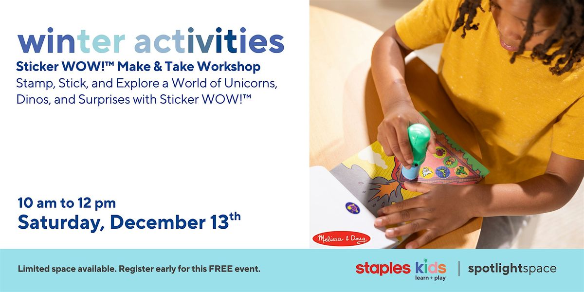 Sticker WOW!\u2122 Make & Take Workshop at Staples Calgary University Store 462