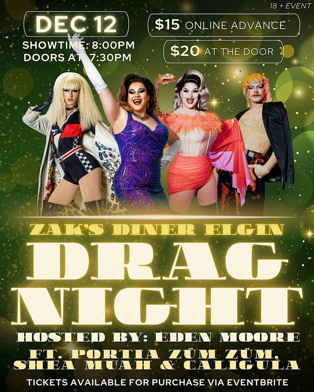 Zak's Diner Elgin: Drag Night!