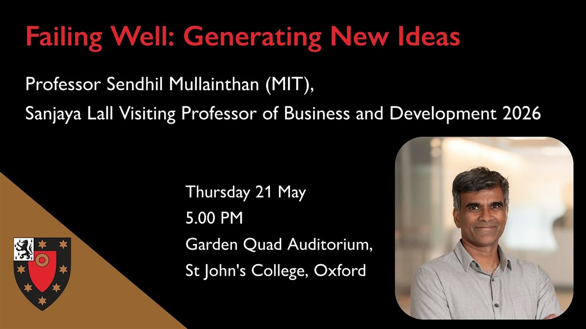Failing Well: Generating New Ideas with Sendhil Mullainathan