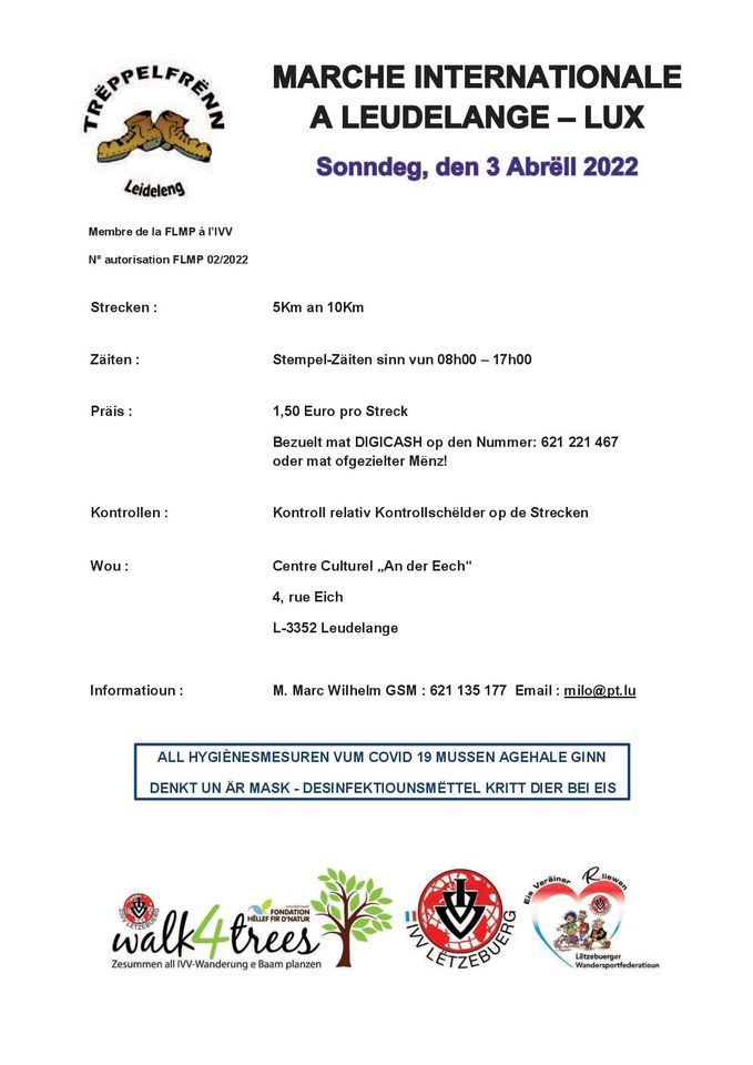 LEUDELANGE FLMP IVV WANDERUNG