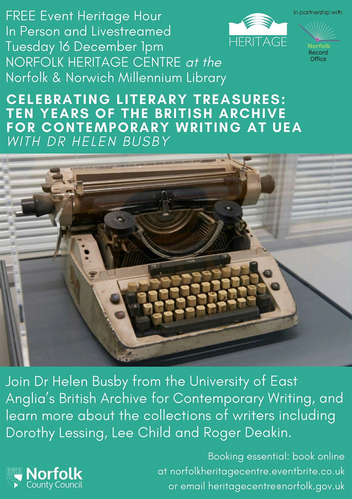IN PERSON Celebrating Literary Treasures: Ten Years of the BACW