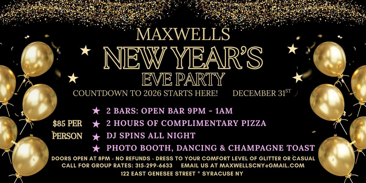 New Year's Eve Party at Maxwells