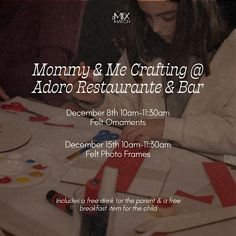 Mommy & Me @ Adoro: Felt Photo Frames